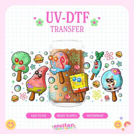 SPONGE ICE CREAM - 16 OZ UV DTF