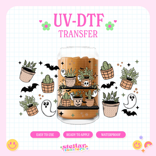 SPOOKY PLANTS - 16 OZ UV DTF