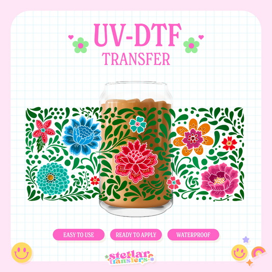 TALAVERA FLOWERS - 16 OZ UV DTF