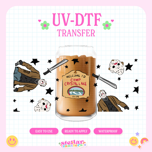 CAMP CRYSTAL LAKE - 16 OZ UV DTF