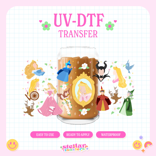 SLEEPING PRINCESS - 16 OZ UV DTF