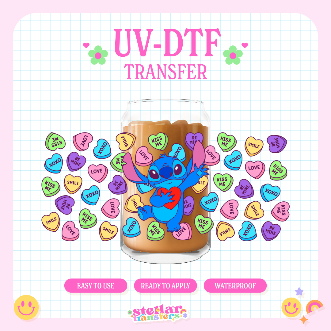 ALIEN LOVE HEARTS - 16 OZ UV DTF