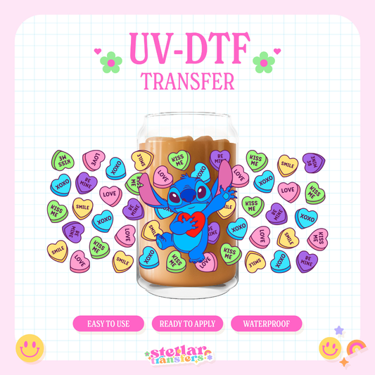 ALIEN LOVE HEARTS - 16 OZ UV DTF
