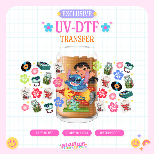 LILO AND ALIEN EXCLUSIVE - 16 OZ UV DTF