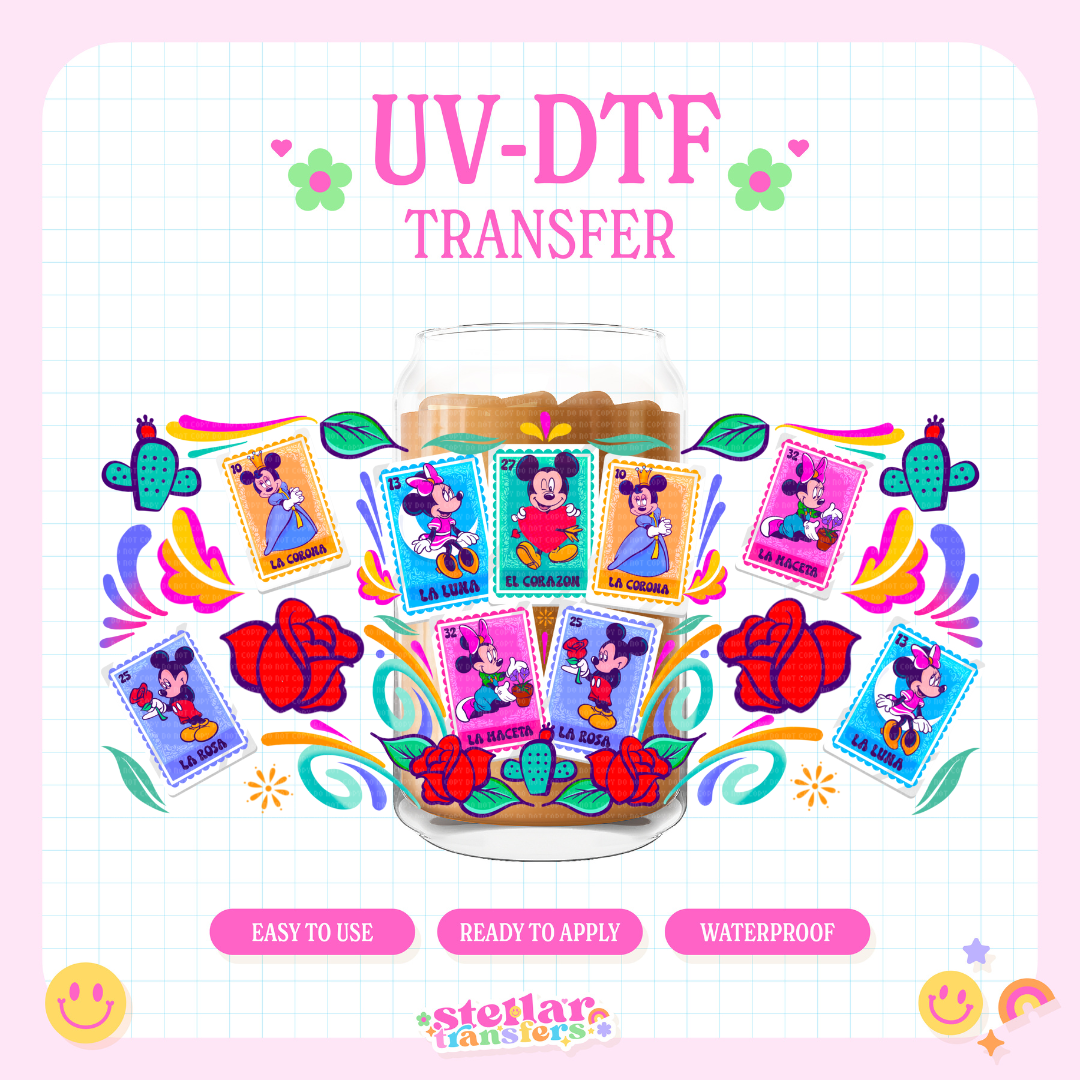 MOUSE LOTERIA - 16 OZ UV DTF