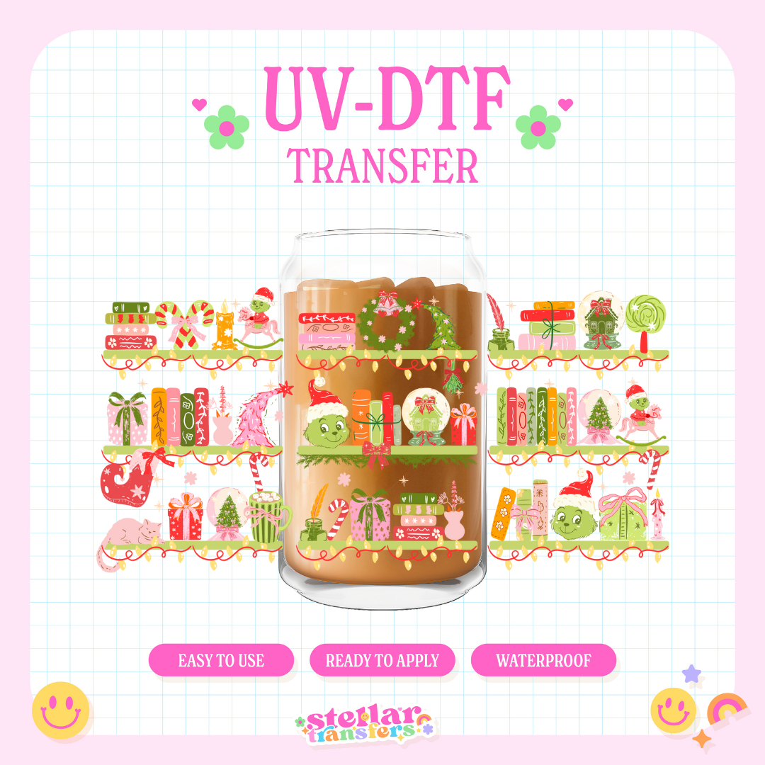 BOOKISH GRNCH - 16 OZ UV DTF