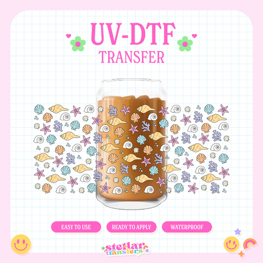 SHELL DOODLES - 16 OZ UV DTF