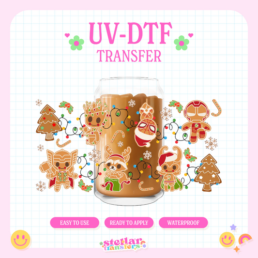 SUPER HERO GINGER - 16 OZ UV DTF