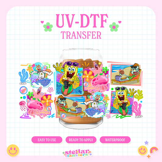 SPONGE ADVENTURES - 16 OZ UV DTF
