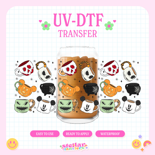 SPOOKY MUGS - 16 OZ UV DTF