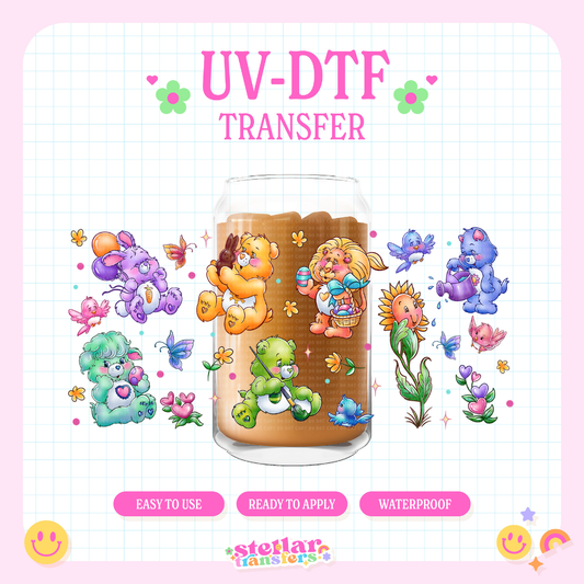GARDEN COLOR BEARS - 16 OZ UV DTF