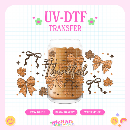THANKFUL - 16 OZ UV DTF