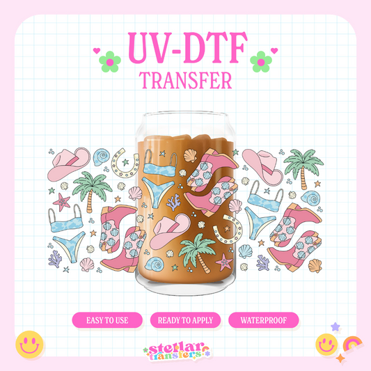 SUMMER COWGIRL - 16 OZ UV DTF