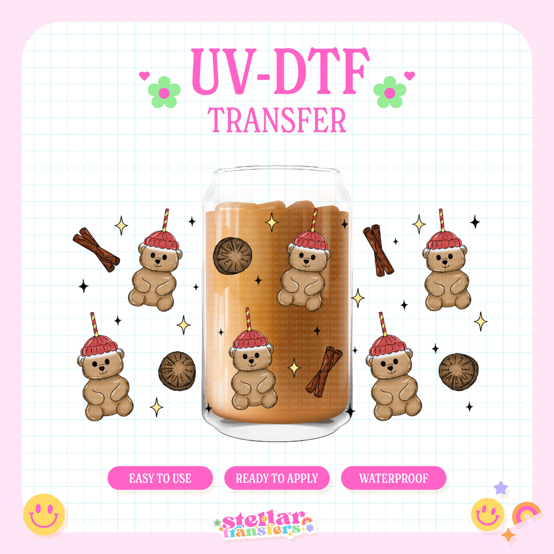 TEDDY CHOCOLATE - 16 OZ UV DTF