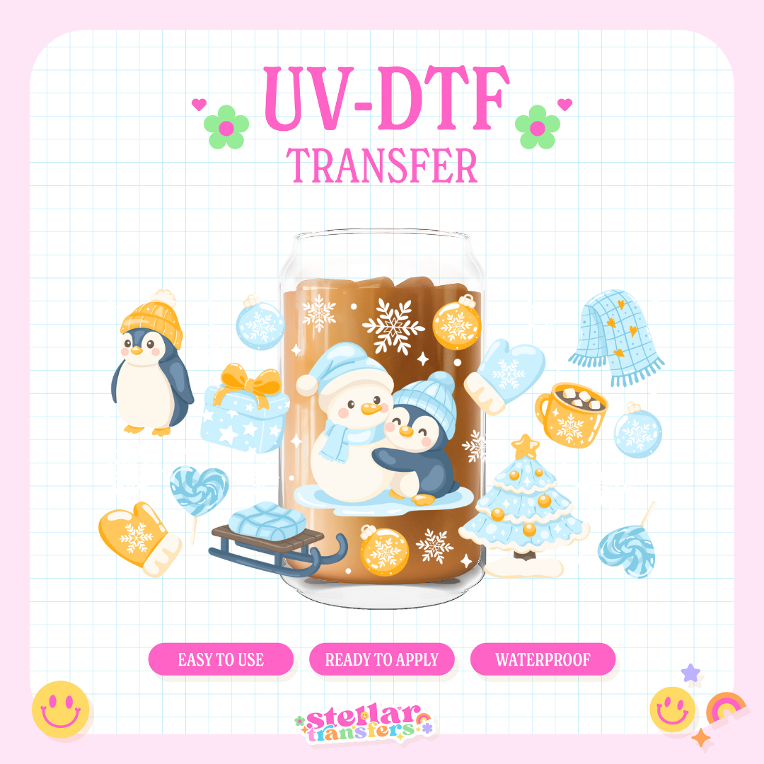 SNOW COZY DAY - 16 OZ UV DTF