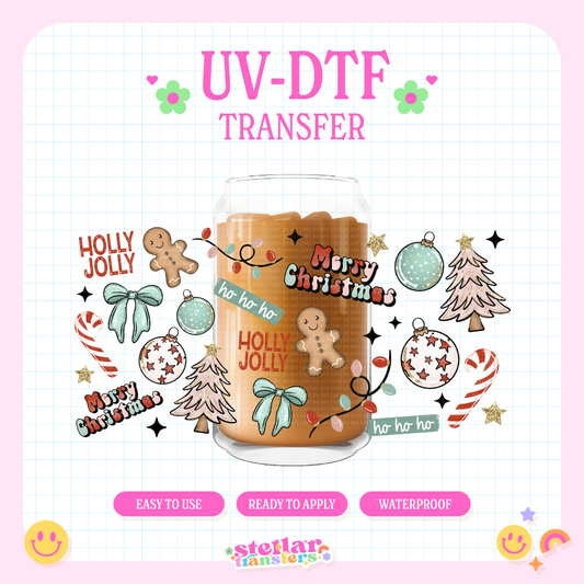 MERRY CHRISTMAS COLLAGE - 16 OZ UV DTF