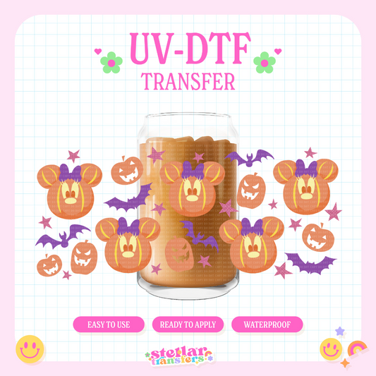 MOUSE PUMPKINS - 16 OZ UV DTF