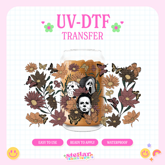 HORROR FLOWERS - 16 OZ UV DTF
