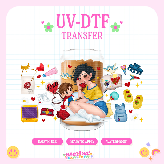 VDAY SNOW W - 16 OZ UV DTF