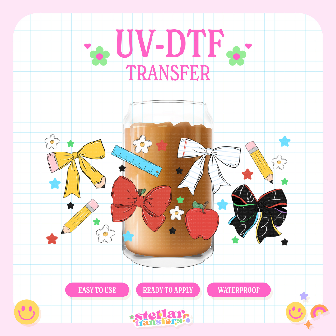 TEACHER BOWS - 16 OZ UV DTF