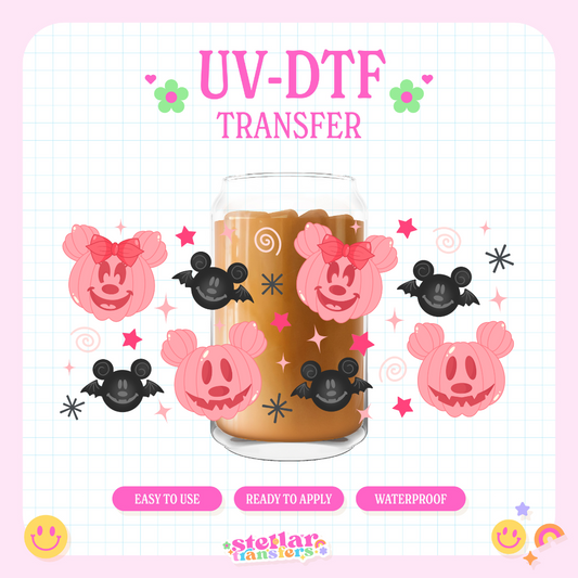 PINK PUMPKINS - 16 OZ UV DTF