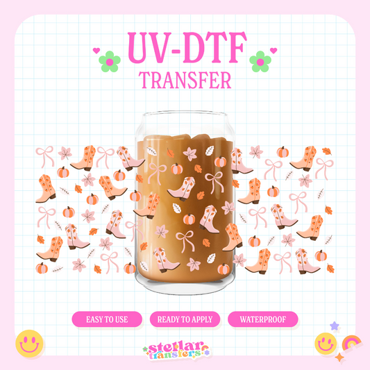 AUTUMN BOOTS - 16 OZ UV DTF