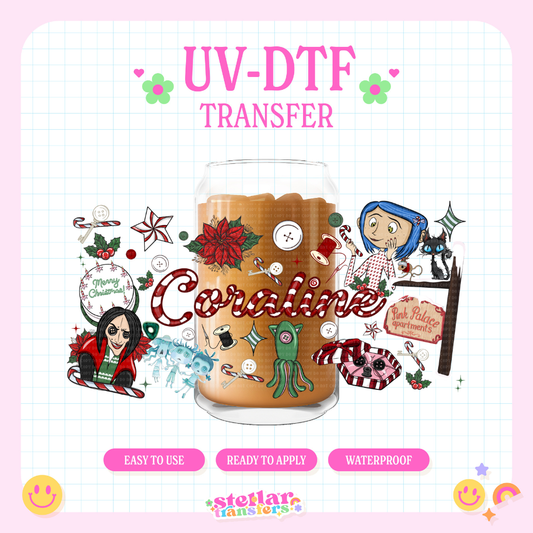 CORA CHRISTMAS - 16 OZ UV DTF