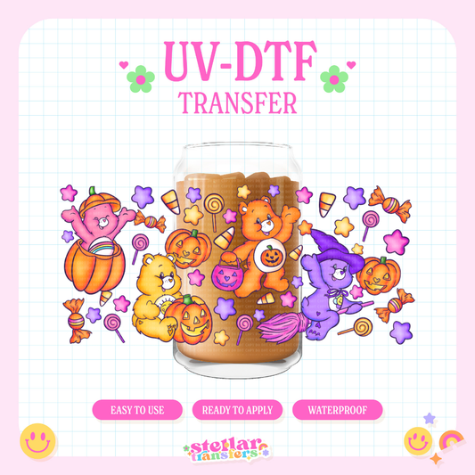 HALLOWEEN BEARS - 16 OZ UV DTF