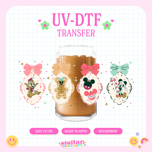 DISNY COQUETTE ORANAMENTS - 16 OZ UV DTF