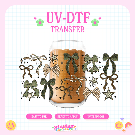 CAMO CHECKER BOWS - 16 OZ UV DT