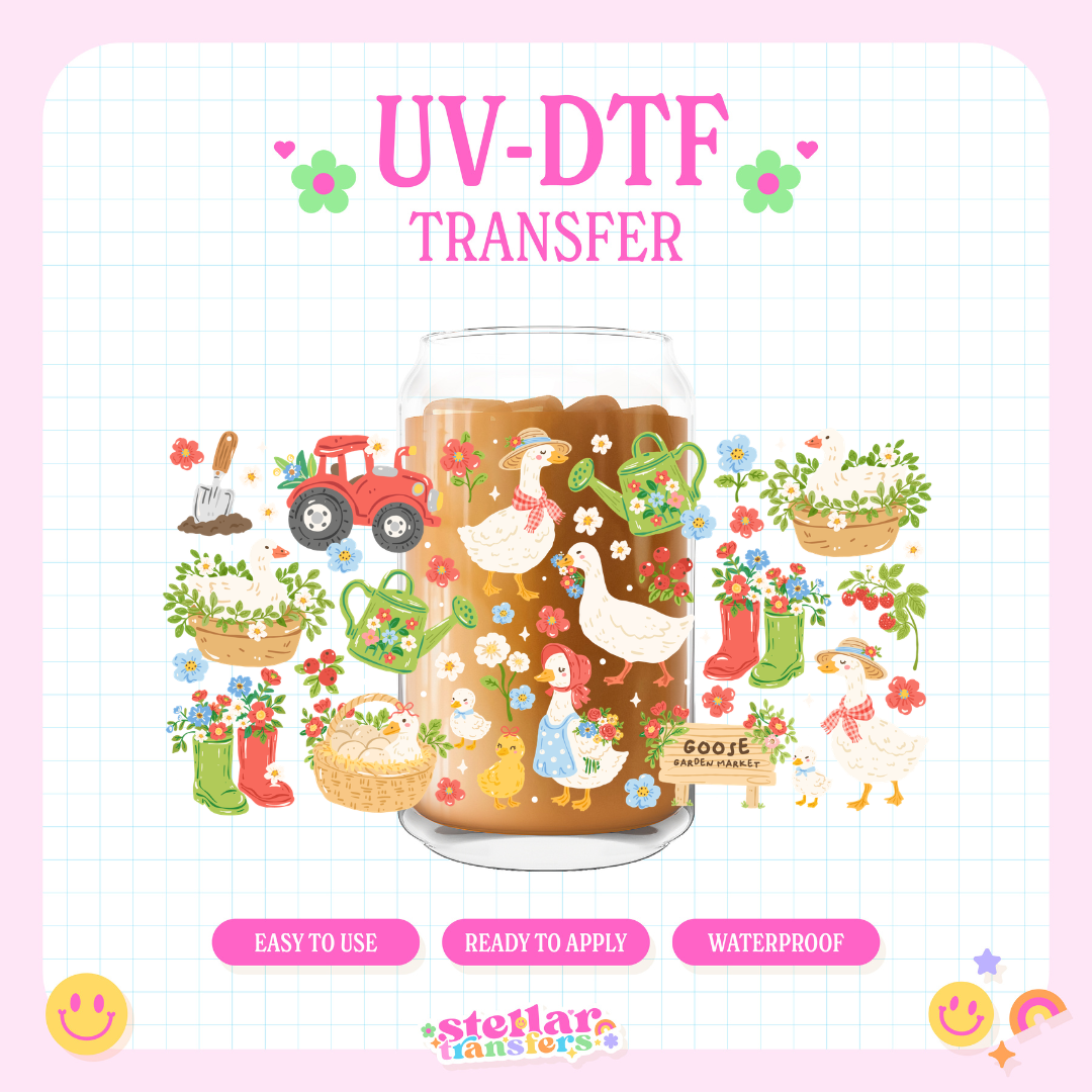 GOOSE GARDEN MARKET - 16 OZ UV DTF