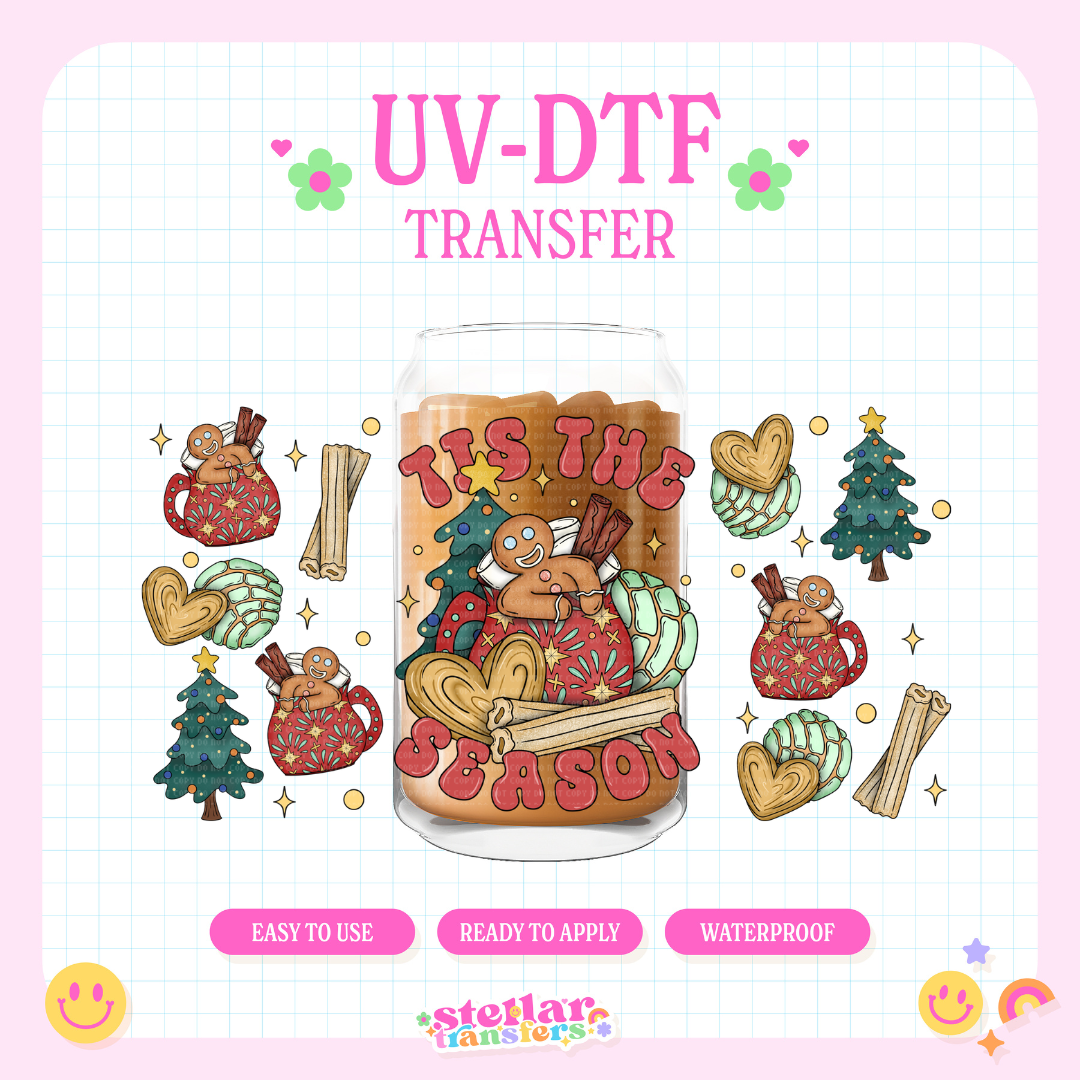 TIS THE SEASON - 16 OZ UV DTF