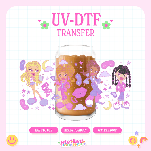 SLUMBER PARTY DOLLZ - 16 OZ UV DTF