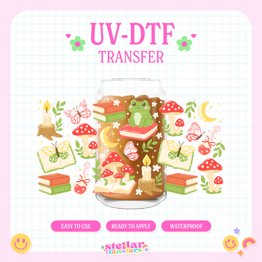 COTTAGE BOOKS - 16 OZ UV DTF