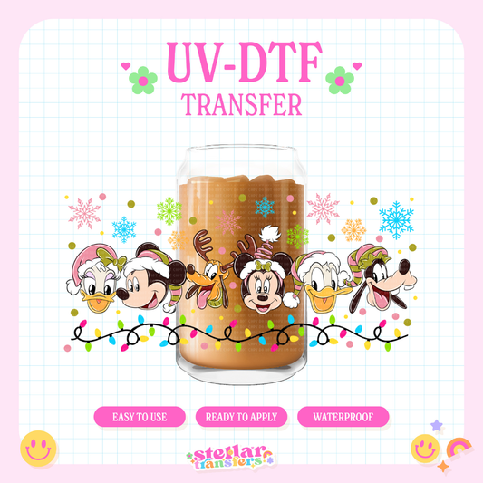 MOUSE CHRISTMAS LIGHTS - 16 OZ UV DTF