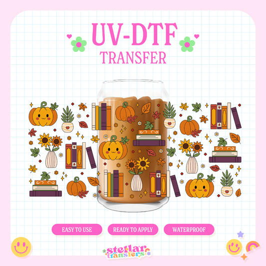 FALL BOOKS - 16 OZ UV DTF