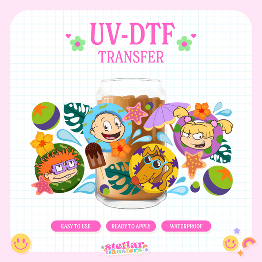 BEACH RUG FRIENDS - 16 OZ UV DTF