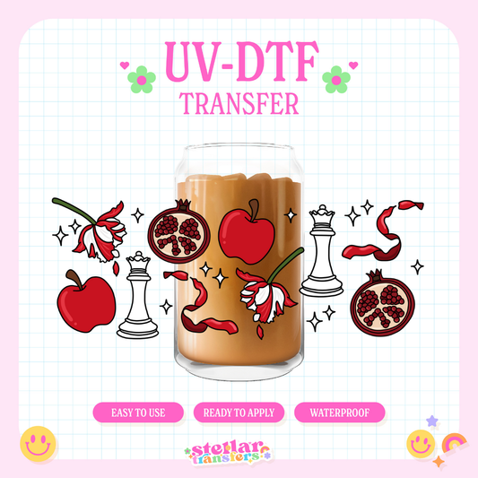 BOOK ICONS - 16 OZ UV DTF
