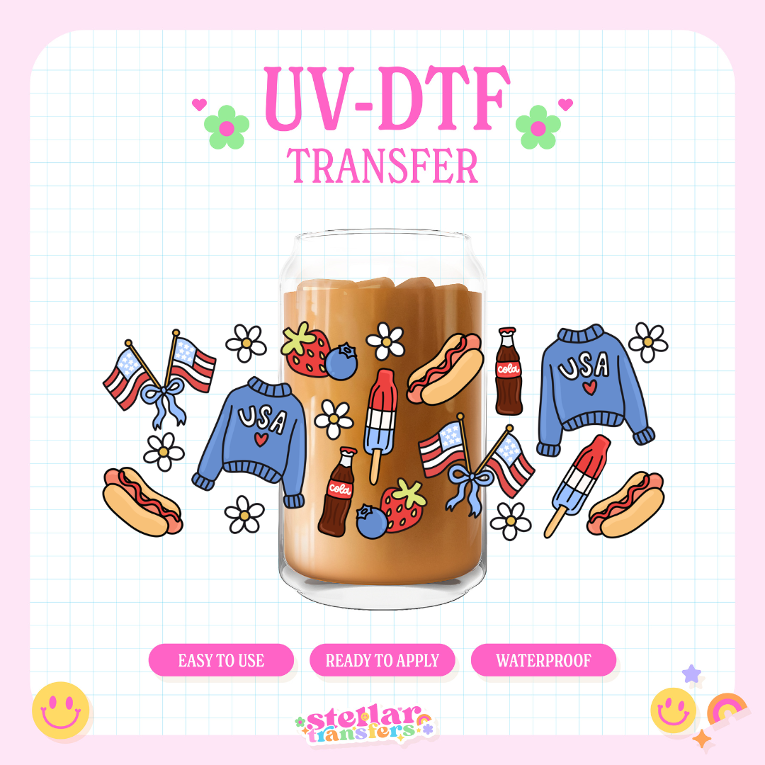 USA PICNIC - 16 OZ UV DTF