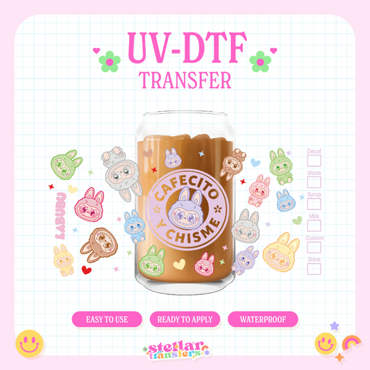 BUBBU CAFECITO Y CHISME - 16 OZ UV DTF