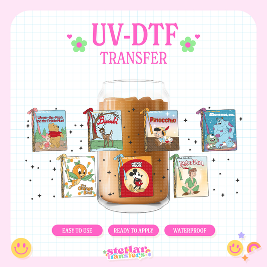 DISNY BOOKS - 16 OZ UV DTF