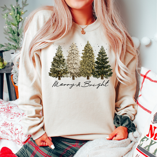 FAUX YARN CHRISTMAS TREES - CLEAR FILM SCREEN PRINT