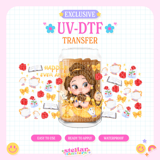 BELLE HAPPILY EVER AFTER EXCLUSIVE - 16 OZ UV DTF
