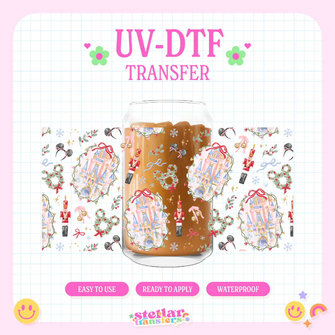 HOLIDAY MAGIC CASTLE - 16 OZ UV DTF