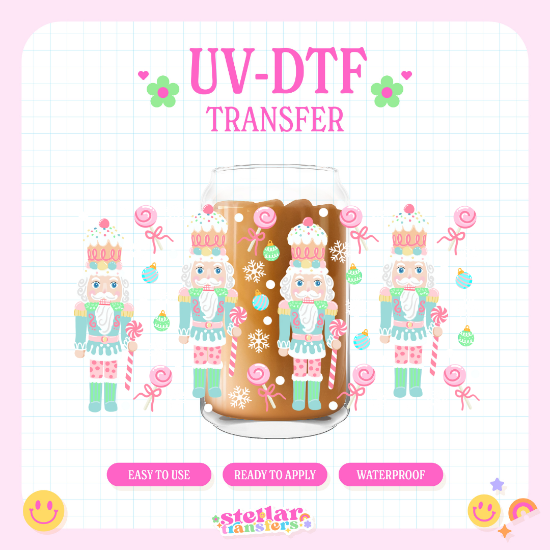 FROSTED CANDY NUTCRACKER - 16 OZ UV DTF