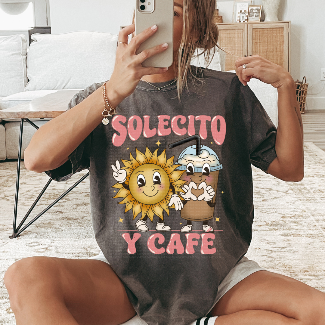 SOLECITO Y CAFE - CLEAR FILM SCREENPRINT