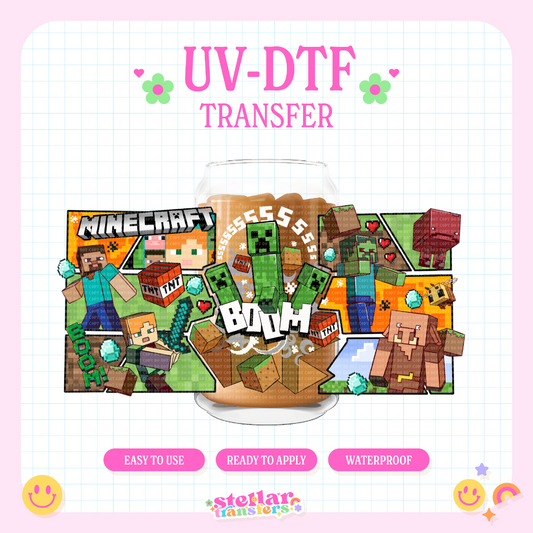 MINE GAME - 16 OZ UV DTF