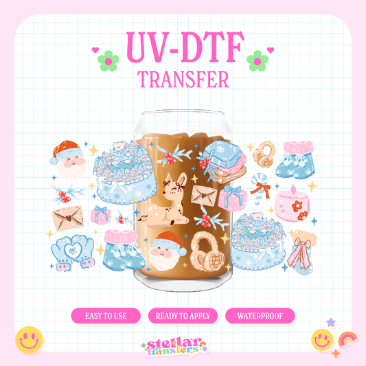 BLUE WINTER GIRLY - 16 OZ UV DTF