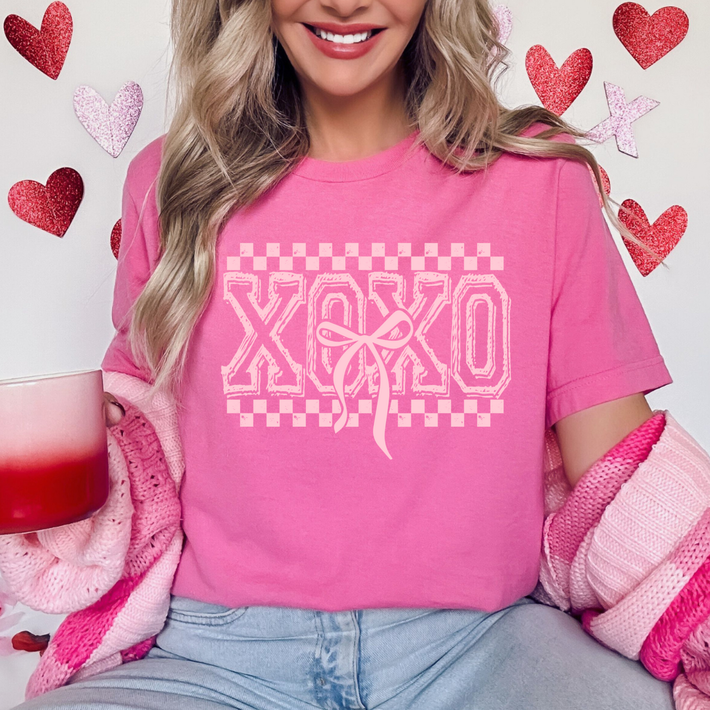 XOXO BOW - SINGLE COLOR SCREEN PRINT