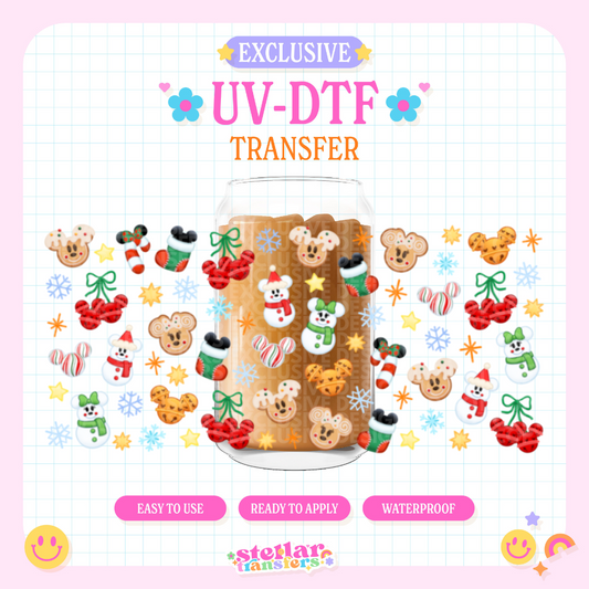 DISNY CHRISTMAS ELEMENTS EXCLUSIVE - 16 OZ UV DTF
